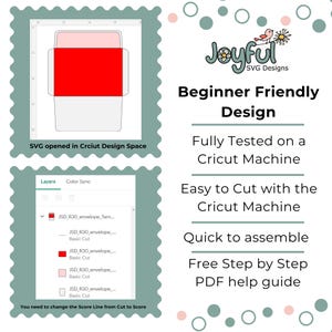 R30 Envelope Template With Liner SVG for Cricut Machines, Cricut ...