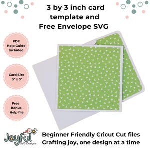 Gift card template SVG, Square card template, DIY card template, 3 by 3, Cricut card, make you own card, Blank card template for Cricut