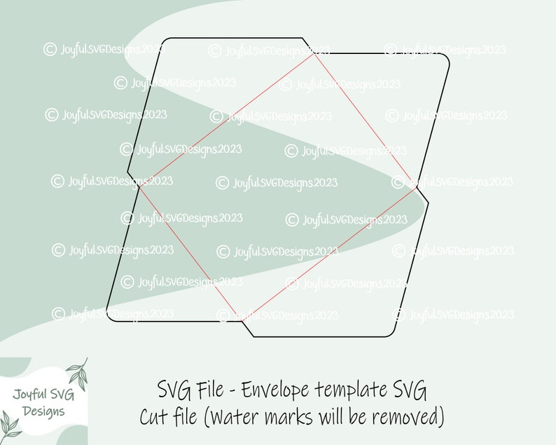 SVG: R30 Card Template With Corners SVG, DIY Card Template, Cricut ...