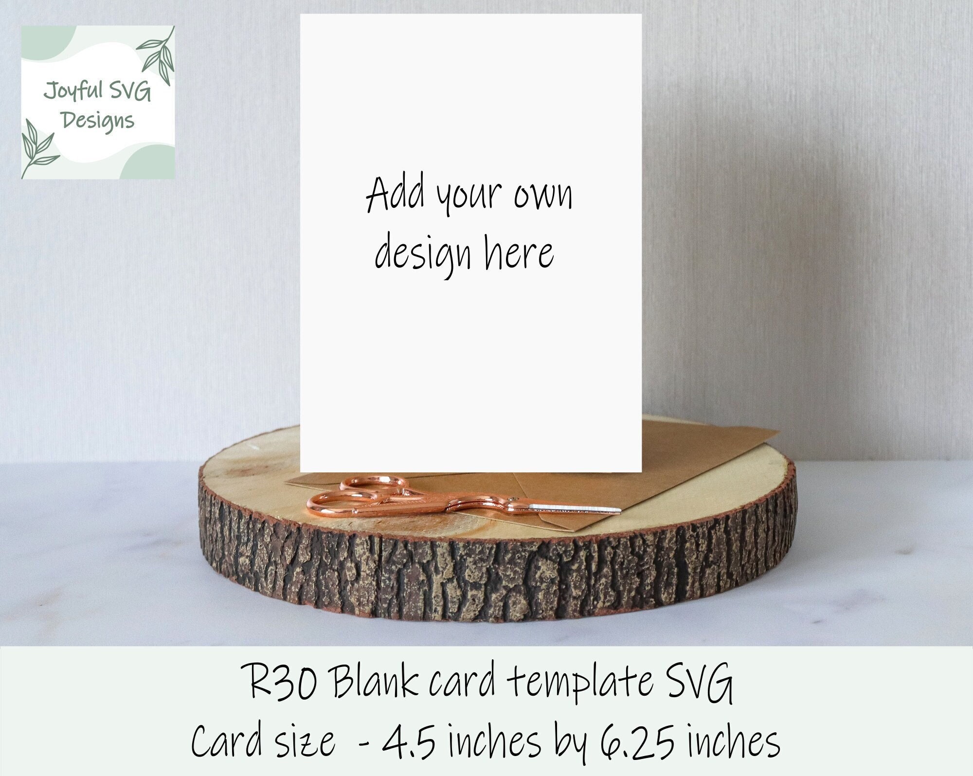 SVG R30 Card Template, Insert Card Template SVG, DIY Card Template, 4.