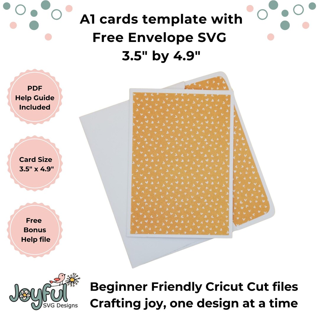 A1 Card Template SVG, Card Template SVG, DIY Card Template, 3.5 Inches ...