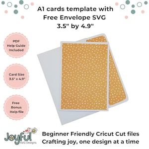 A1 card template SVG, card template SVG, DIY card template, 3.5 inches by 4.9 inches, Cricut cards, blank card, Beginner-Friendly Template