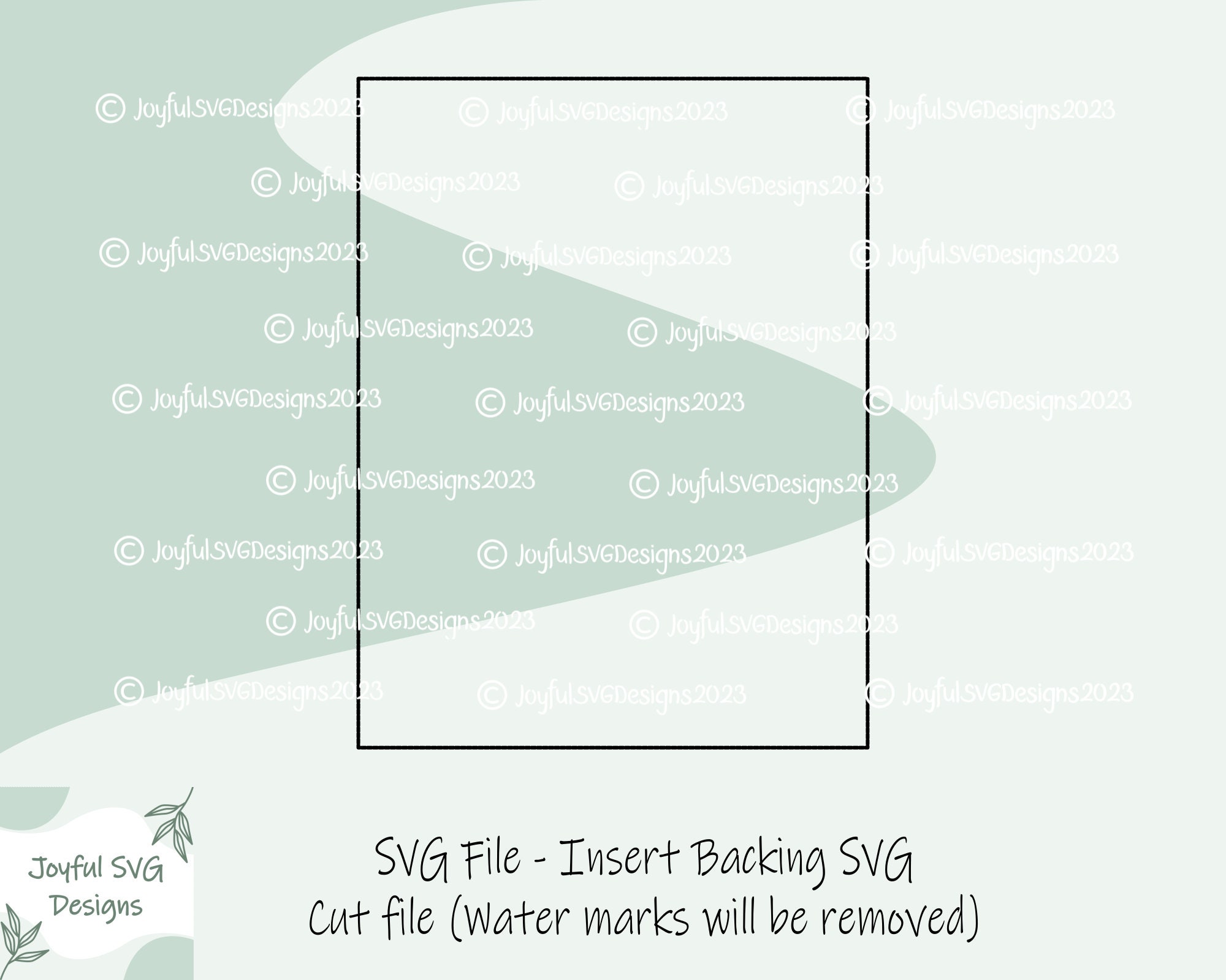 SVG: Floral Banner Birthday Wishes Card Joy Insert Card. - Etsy