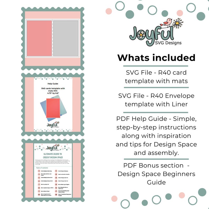 R40 Card Template SVG, Card Template SVG, DIY Card Template, 4.75 by 6. ...
