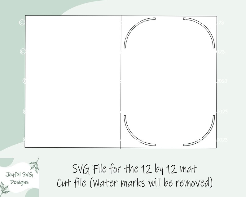 SVG R30 Card Template With Corners SVG, DIY Card Template, Cricut