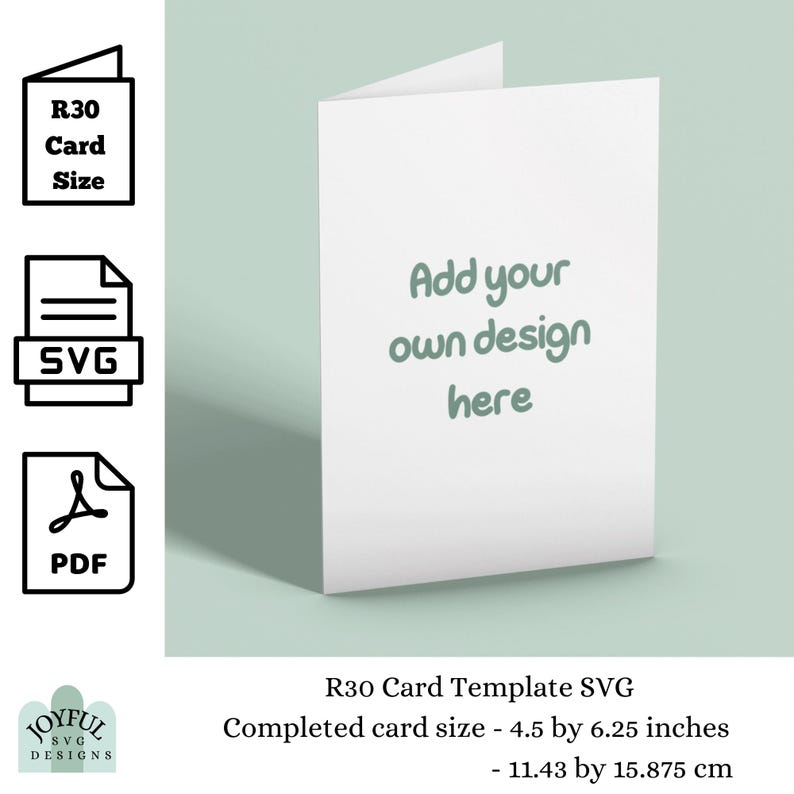Set of 3 Card Template SVG, R10 Card Template, R20 Card Template, R30 ...