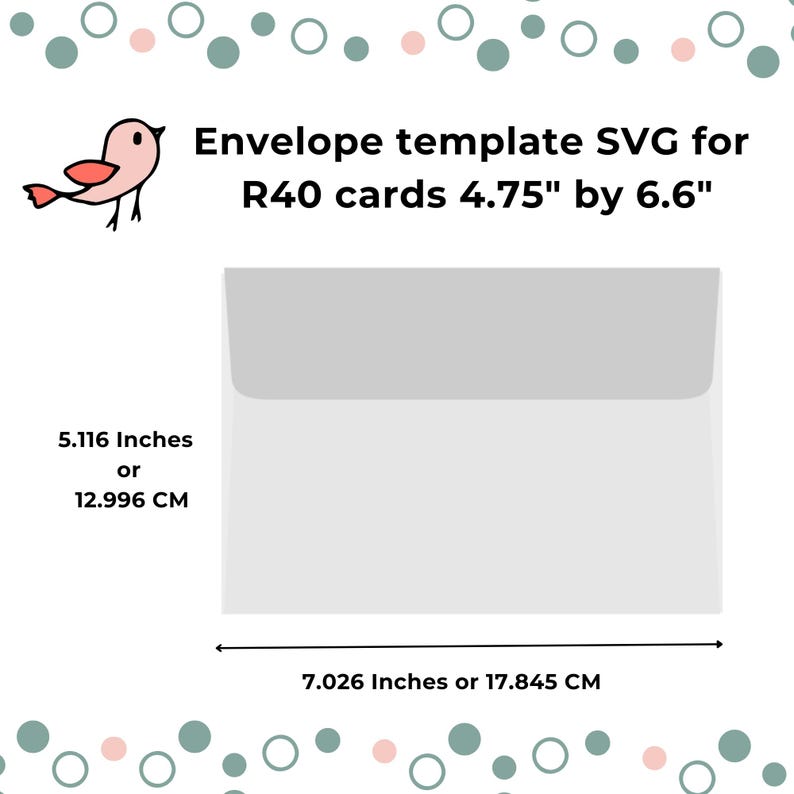 Envelope SVG Template Bundle: R10, R20, R30, R40, S40 With PDF Guide ...
