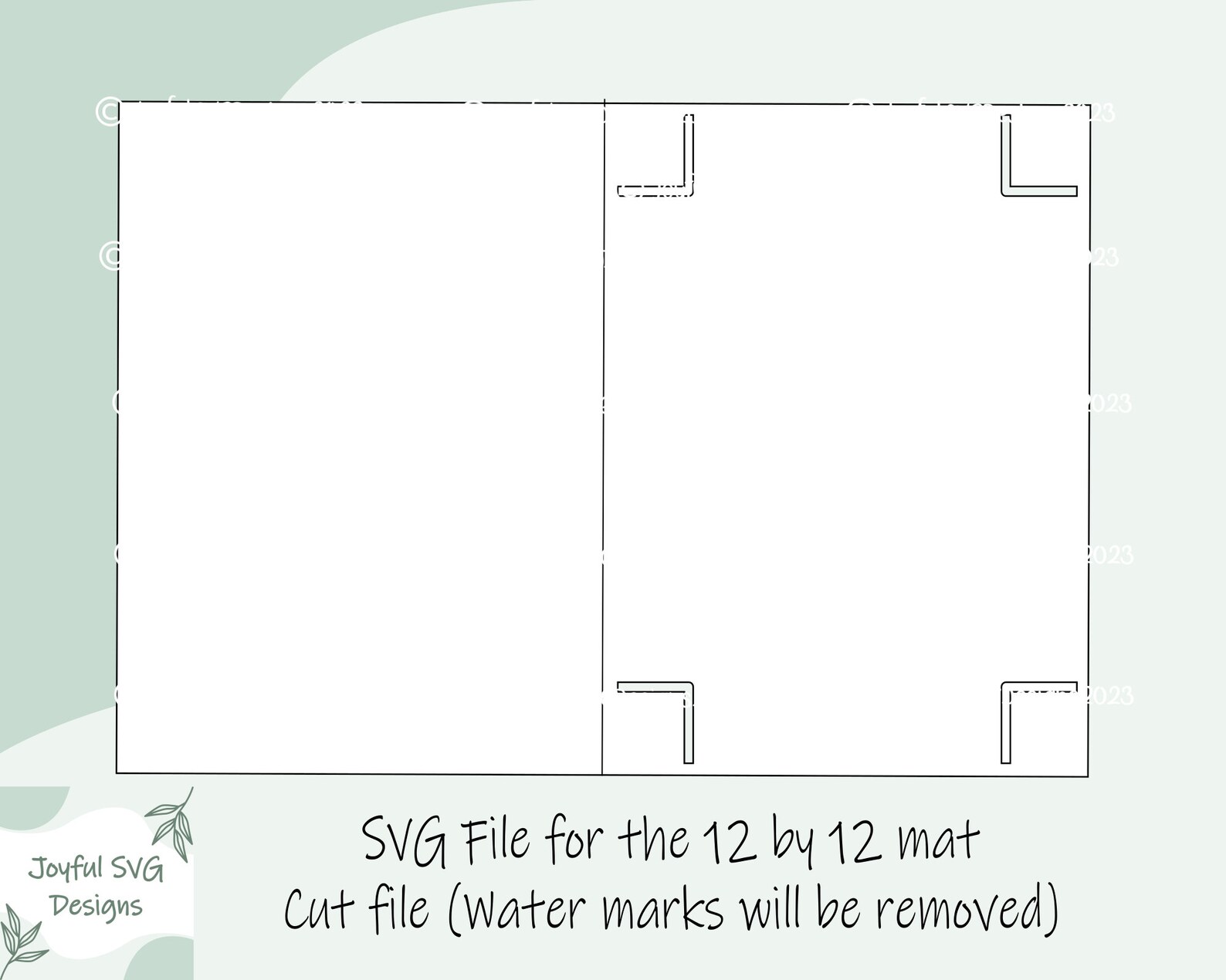 SVG: R30 Card Template With Corners SVG, DIY Card Template, Cricut ...