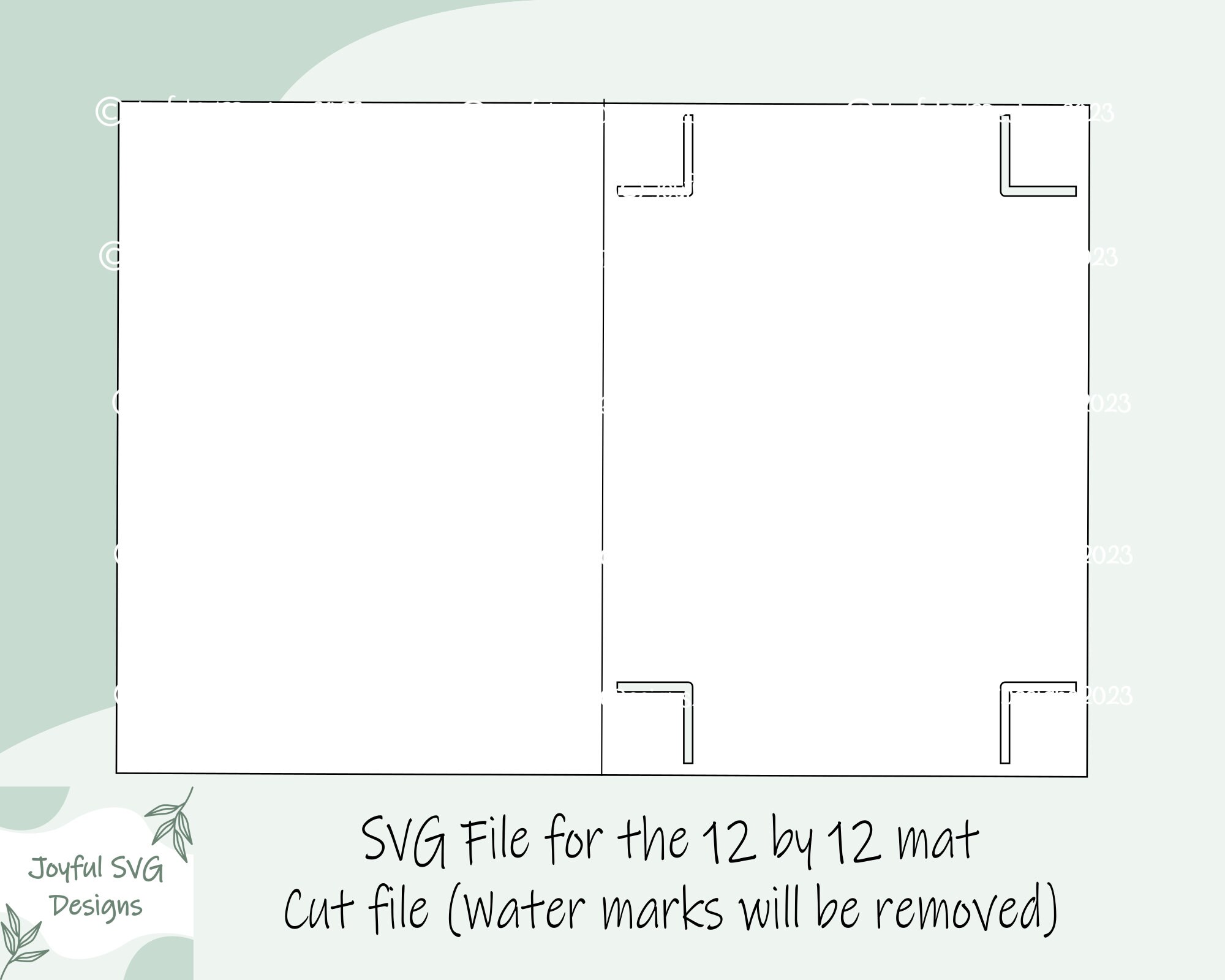 SVG R30 Card Template With Corners SVG, DIY Card Template, Cricut