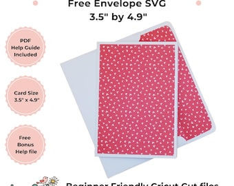 R10 Card Template SVG, DIY Card 3.5x4.9 inches, envelope with PDF guide (Digital Download)