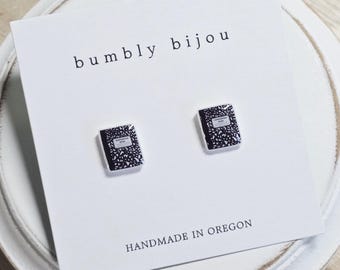 COMPOSITION BOOK Earrings / Hypoallergenic Titanium Studs / Teacher Appreciation Gift Back-to-School Kids Earrings Women Teacher Birthday