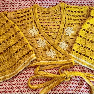 Honeysuckle Wrap Top Crochet Pattern