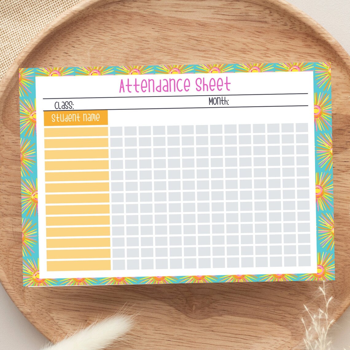 Printable, Homeschool Attendance Sheet, Teacher Log, Digital Tracker ...