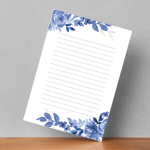 Papelería, Papelería imprimible, Papel de escritura imprimible, Papel de escritura de cartas botánicas, Conjunto de escritura, Papel de notas, floral,