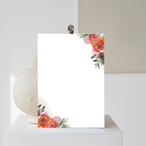 Papelería, Papelería imprimible, Papel de escritura imprimible, Papel de escritura de cartas botánicas, Conjunto de escritura, Papel de notas, floral,