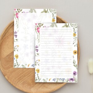 Papelería, Papelería imprimible, Papel de escritura imprimible, Papel de escritura de cartas botánicas, Juego de escritura, Papel de notas, Amigo por correspondencia,
