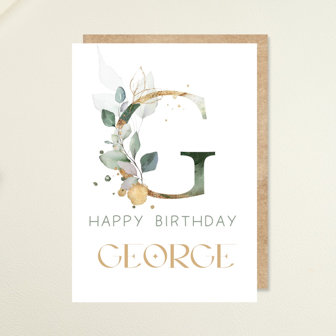 Custom Birthday Card , Name Birthday Card, Greetings Card, Personalised Birthday Card, Kid