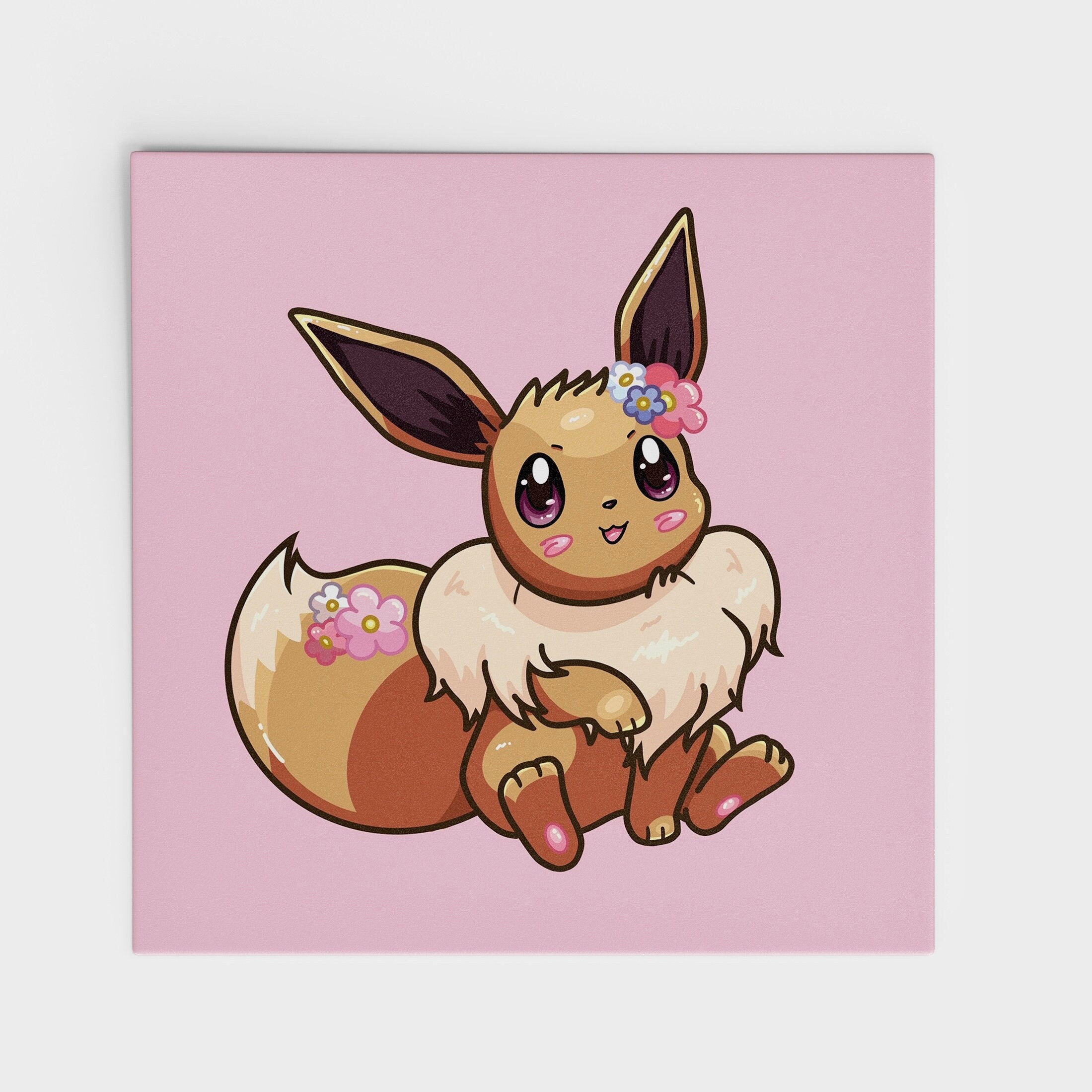 Eevee Pokemon Printable Pokemon Print Cute Eevee Kawaii Pokemon Eevee Print  Downloadable Print Kawaii Prints Cute Pokemon Art 