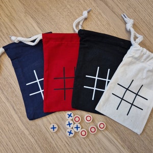 Tic Tac Toe to go | Spiel | Geschenk | Unterwegs | Minispiel im Beutel