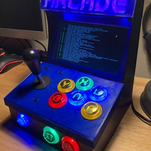 DIGITAL No Soldering needed Raspberry Pi ARCADE Machine 3D Print STL files with Bill of Materials for inside components