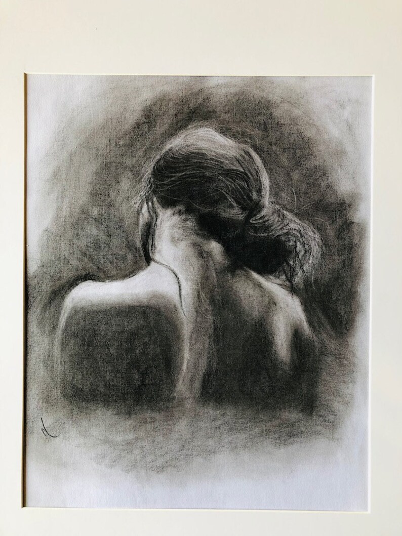 Original Charcoal Drawing Original Large A2 Drawing Charcoal Etsy