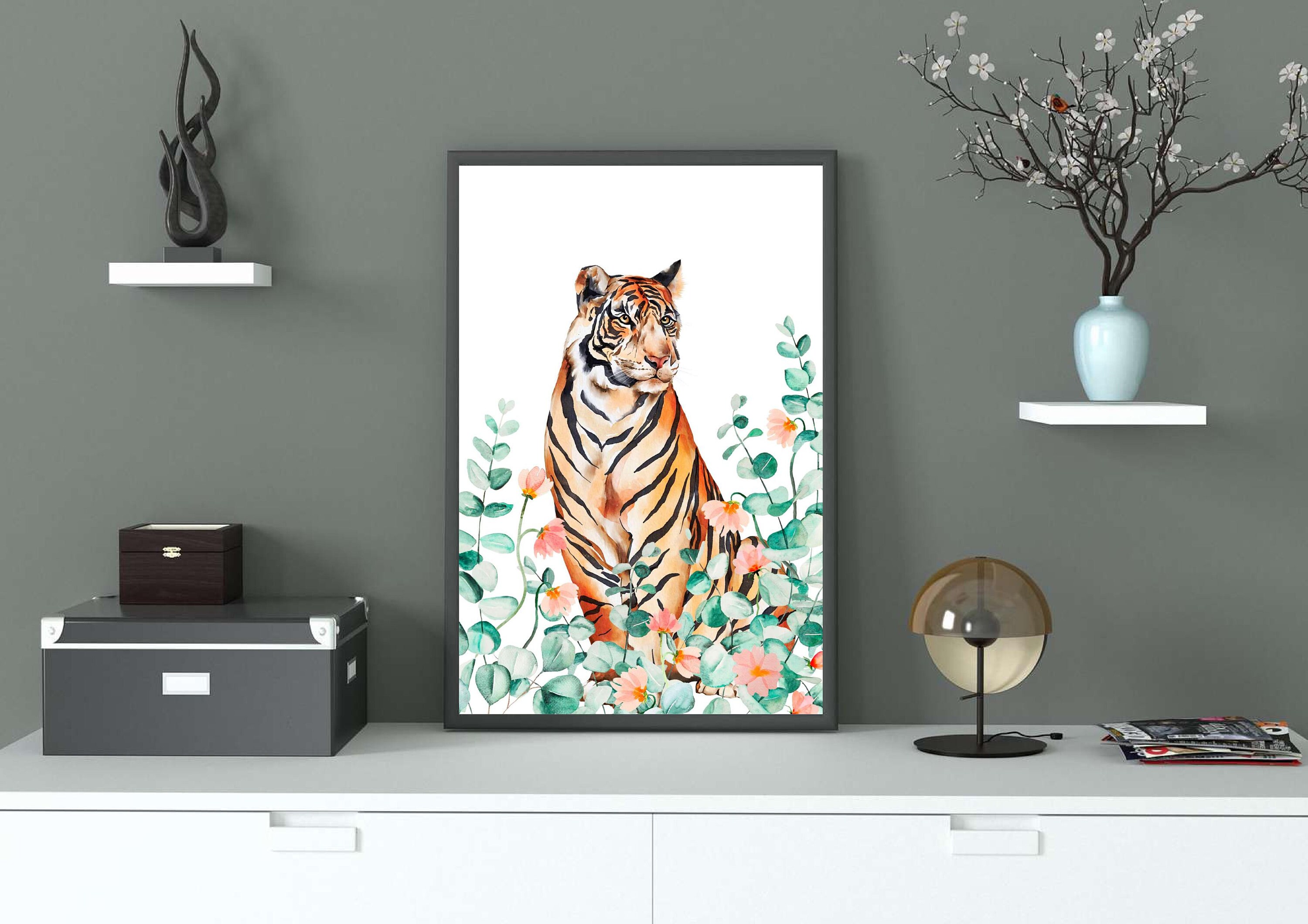 Tiger Print. Tiger Poster . Tiger Wall Art. Big Cat - Etsy