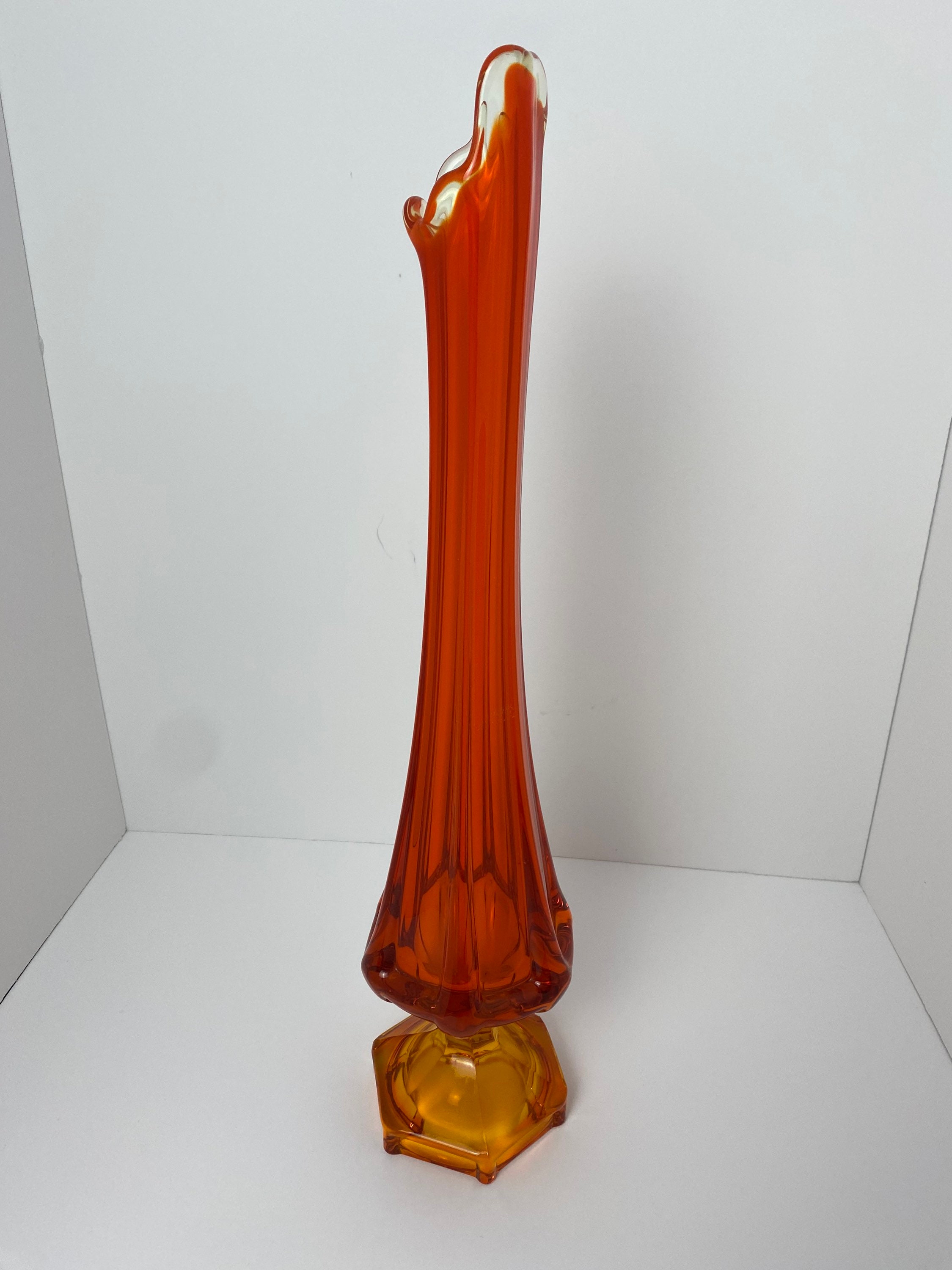 Viking Orange Swung Vase Etsy