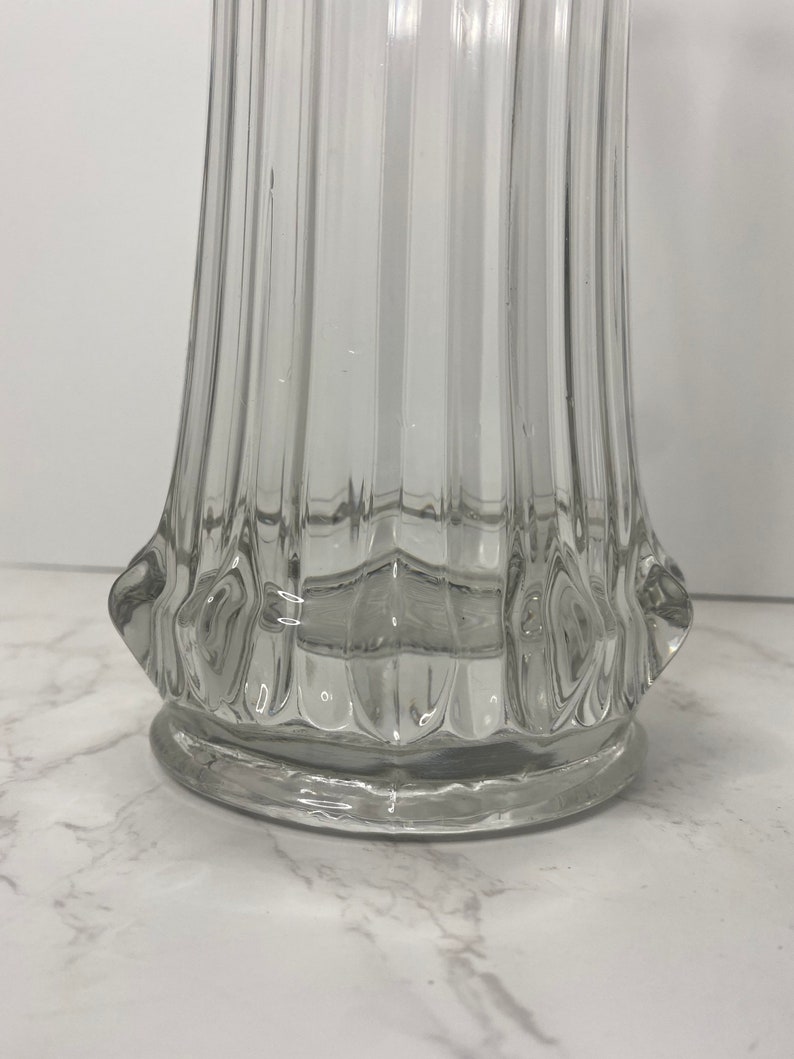 Large Clear Glass Vase Etsy