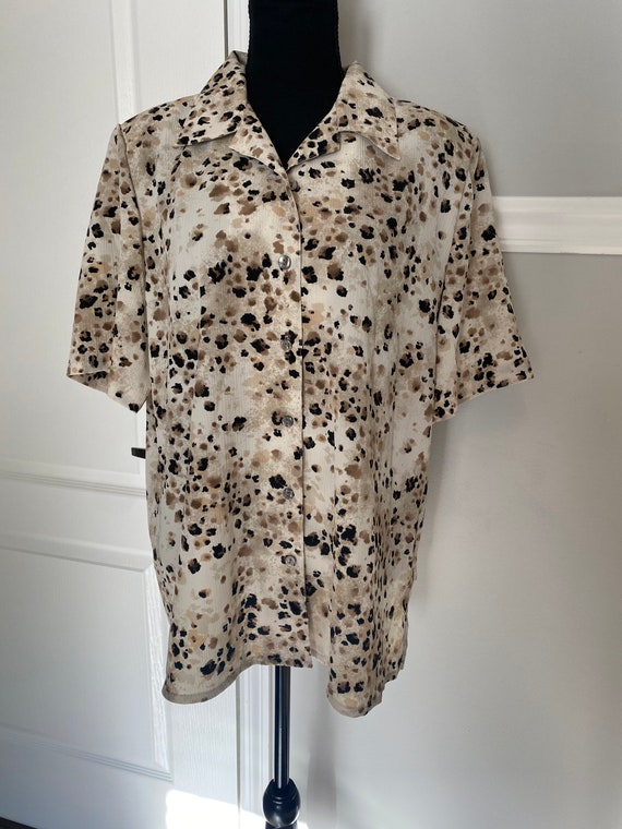 vintage animal print shirt Gem
