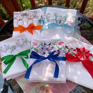 SweetDreamsByTeresa, Fundas de almohada bordadas a mano, regalo de boda, regalo de Navidad, decoración de dormitorio, almohadas, decoración del hogar.