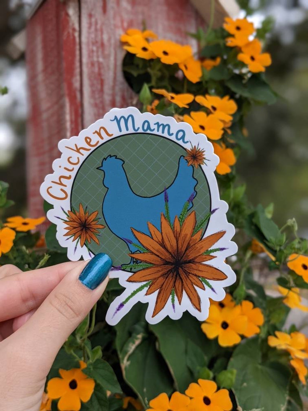 Chicken Mama (sticker, Decal,gift,farm, Farmhouse,homestead,backyard ...