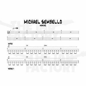 Michael Sembello Flashdance Maniac Bass Tab, bajista, música de los 80 ...