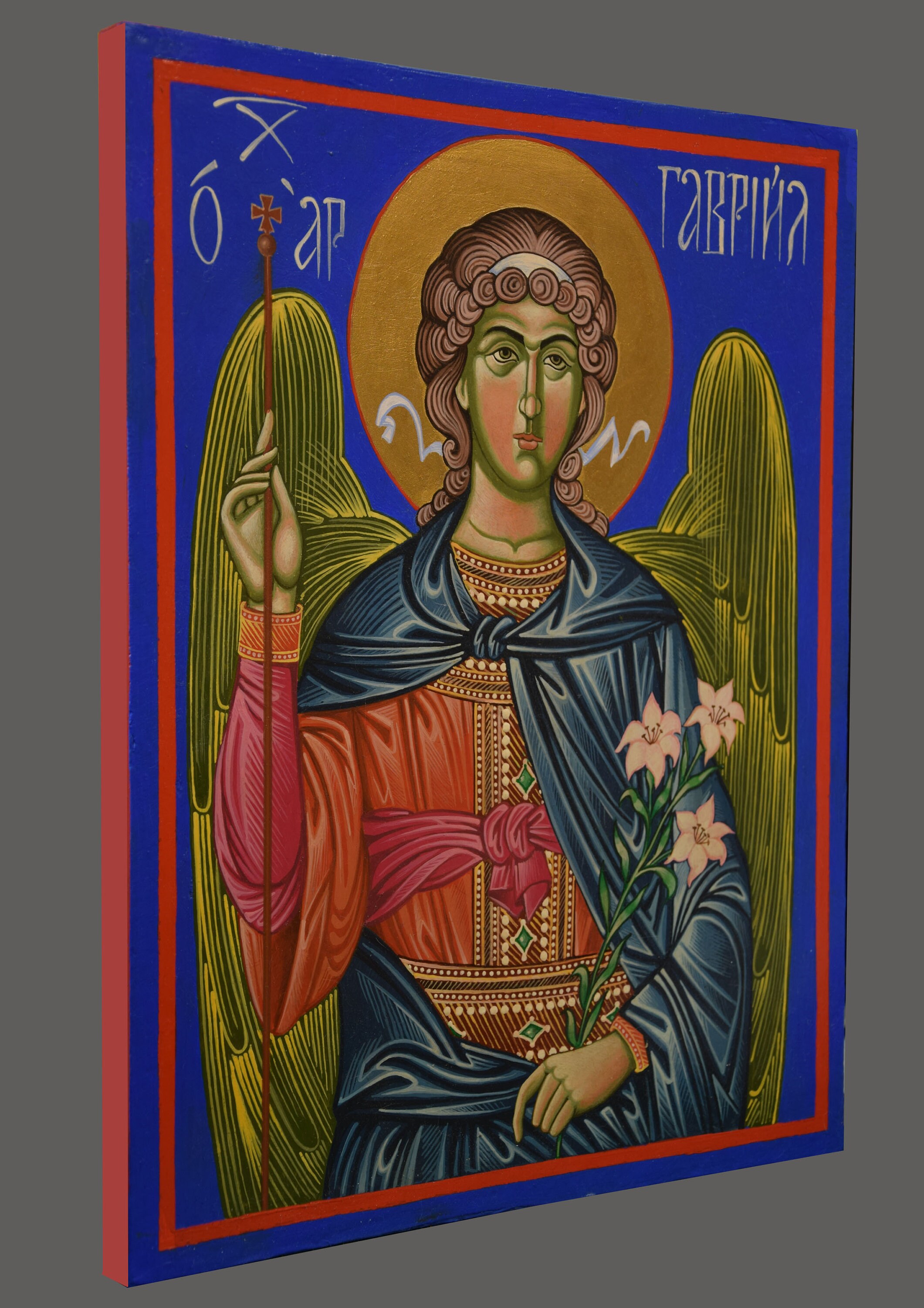 Icon of Saint Gabriel Archangel / Ikona Św. Gabriela - Etsy