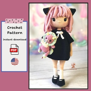Anya Forger Häkelanleitung: Anime Doll Amigurumi (PDF-Muster)