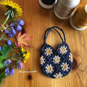 Tiny crochet bag, dollhouse, miniature