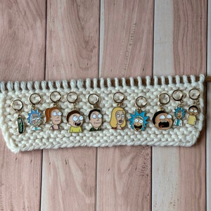 Mad Scientist Stitch Marker, Crochet, Knitting, Flos Crafty Crochet, Stitch Holders, Gift for Knitter Crochet Gift, Rick, Morty