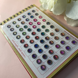 Shaded Ombre Two Tone 300 BINDI BOOKLET•Bindi•Bindi Booklet•Bindi Book•Fancy BINDIS•Round Bindis•Bindiya•Colourful Bindis•Ombre Bindis
