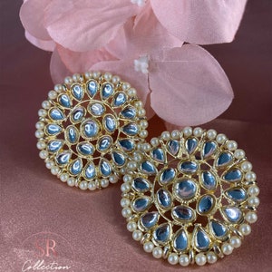 Large Kundan Earring Etsy UK
