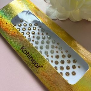 Gold & Silver Round Bindi Pack • Reusable Face Jewelry