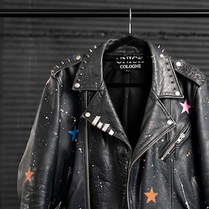 Stellar Rebellion - Veste en cuir personnalisée individuelle par UNICK Cologne