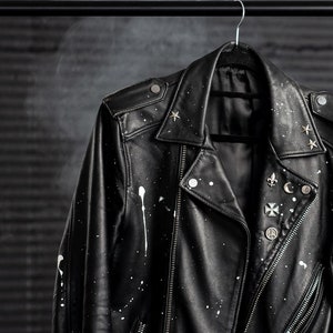 CHAOS - Veste en cuir personnalisée individuelle d'UNICK Cologne