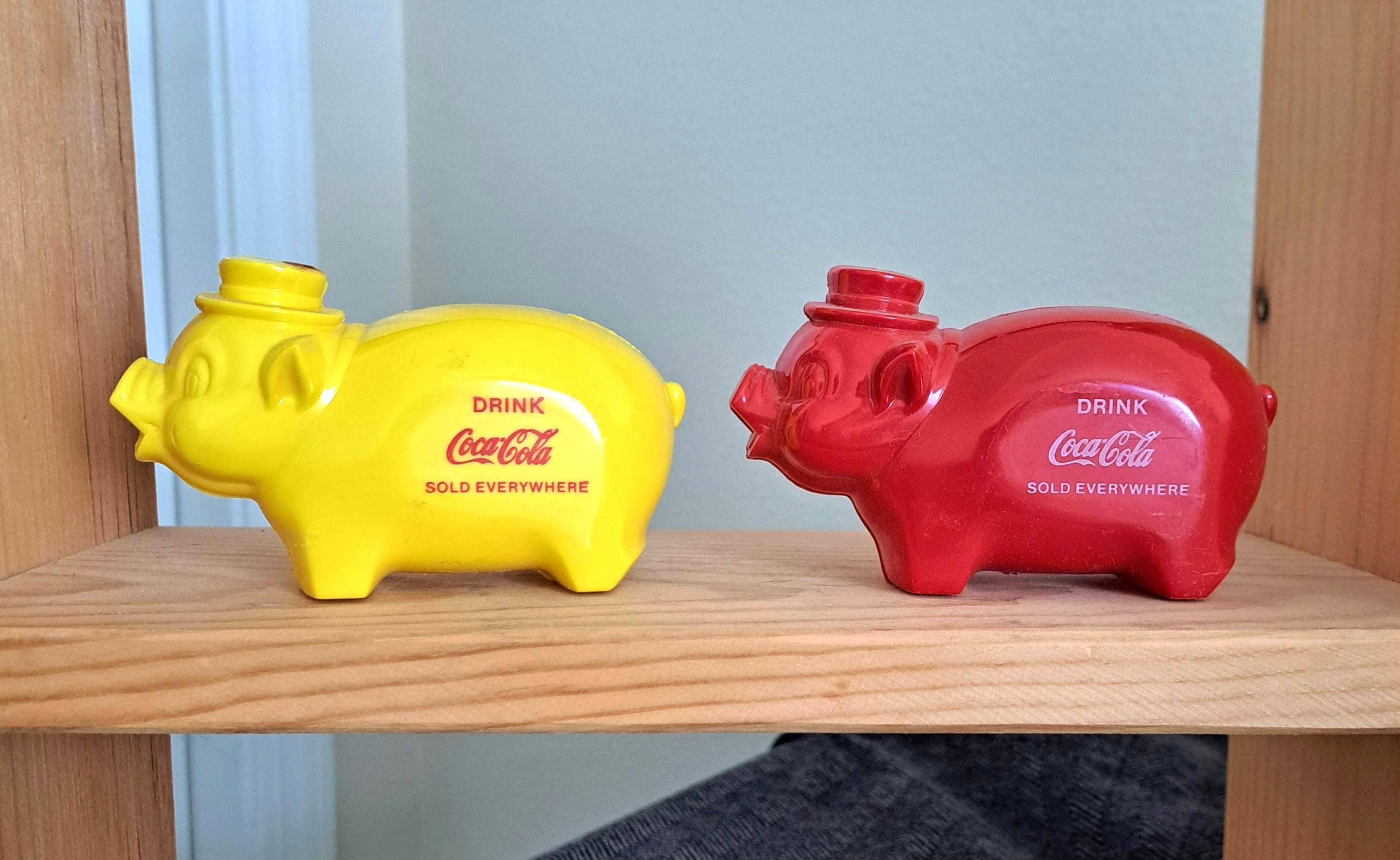 Yellow Vintage Plastic Piggy Bank - Etsy