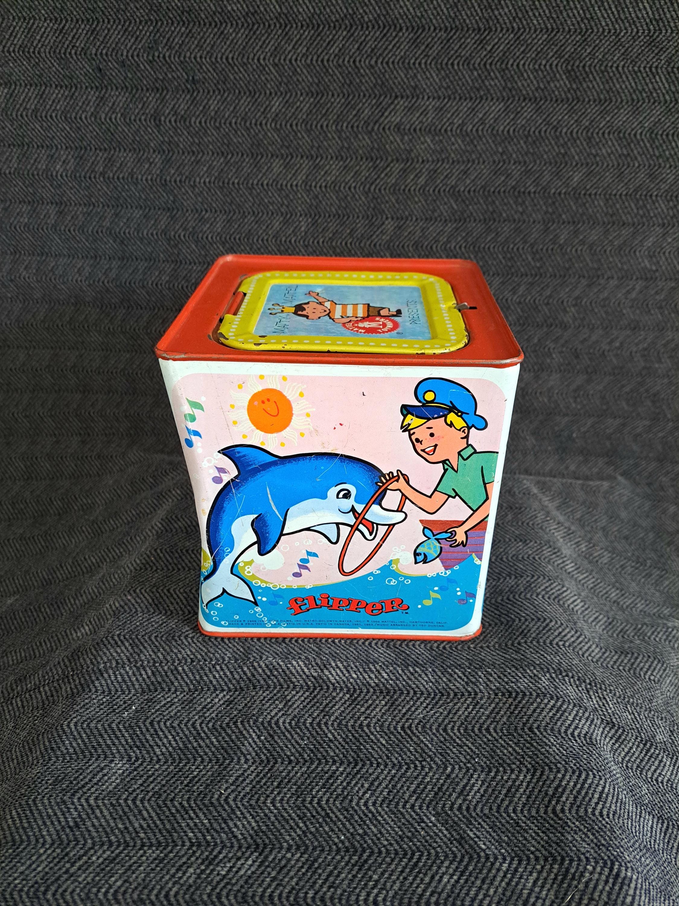 1966 Mattel Flipper-in-the-box, Mid-century Television Toy