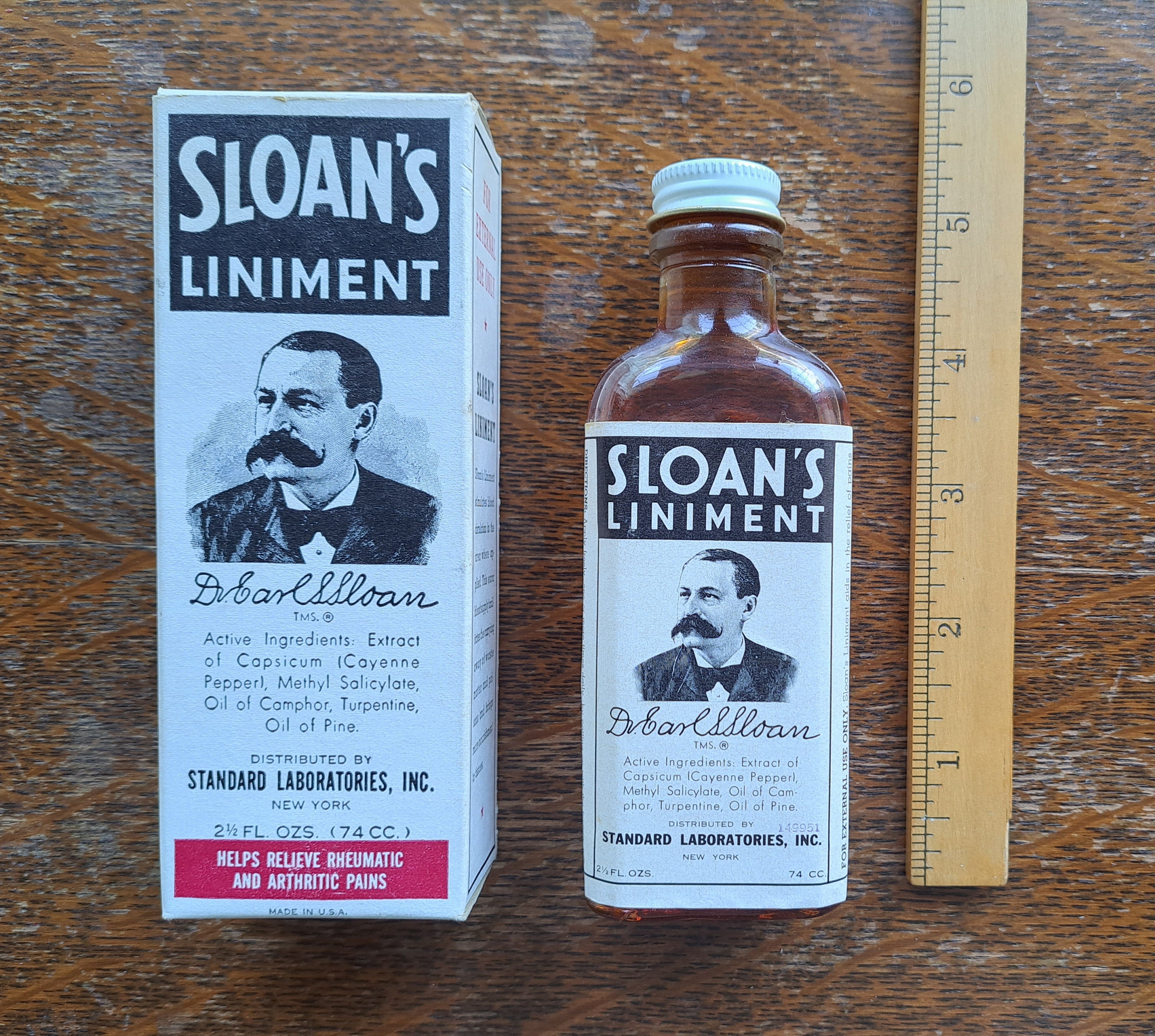 DR.J.H.McLean's Volcanic Turpentine Oil Pain Relieving Liniment 2 Fl Oz New