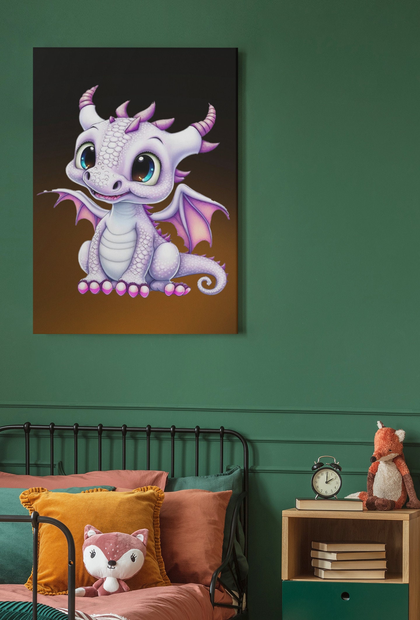 Baby Dragon Nursery Printable Wall Art Kids Room Wall Décor Etsy