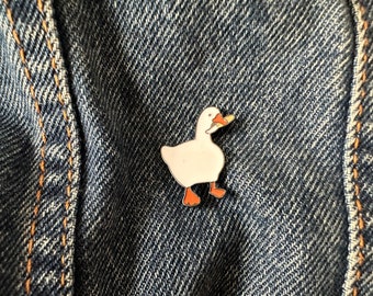 Goose with knife meme threatening Enamel Pin Cartoon Anime Enamel Pins Funny Pin Backpack Pins Aesthetic Pins Lapel Pin Pins Gift