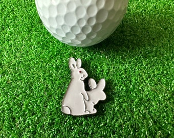 Horny Rabbits Golf Ball Marker - Golf Accessory Awesome Golf Gift Idea, Boyfriend Golf, Husband Golf, Dad Golf, Christmas Gift, golf marker