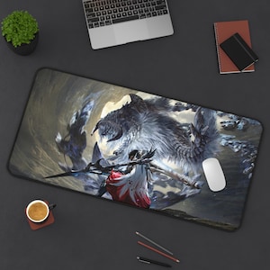 Tappetino per mouse da scrivania Monster Hunter Arkveld, regalo per videogiocatori