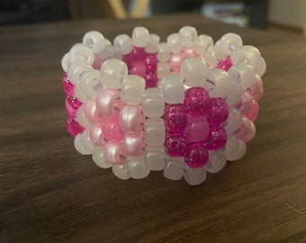 Flower Kandi Cuff (small)