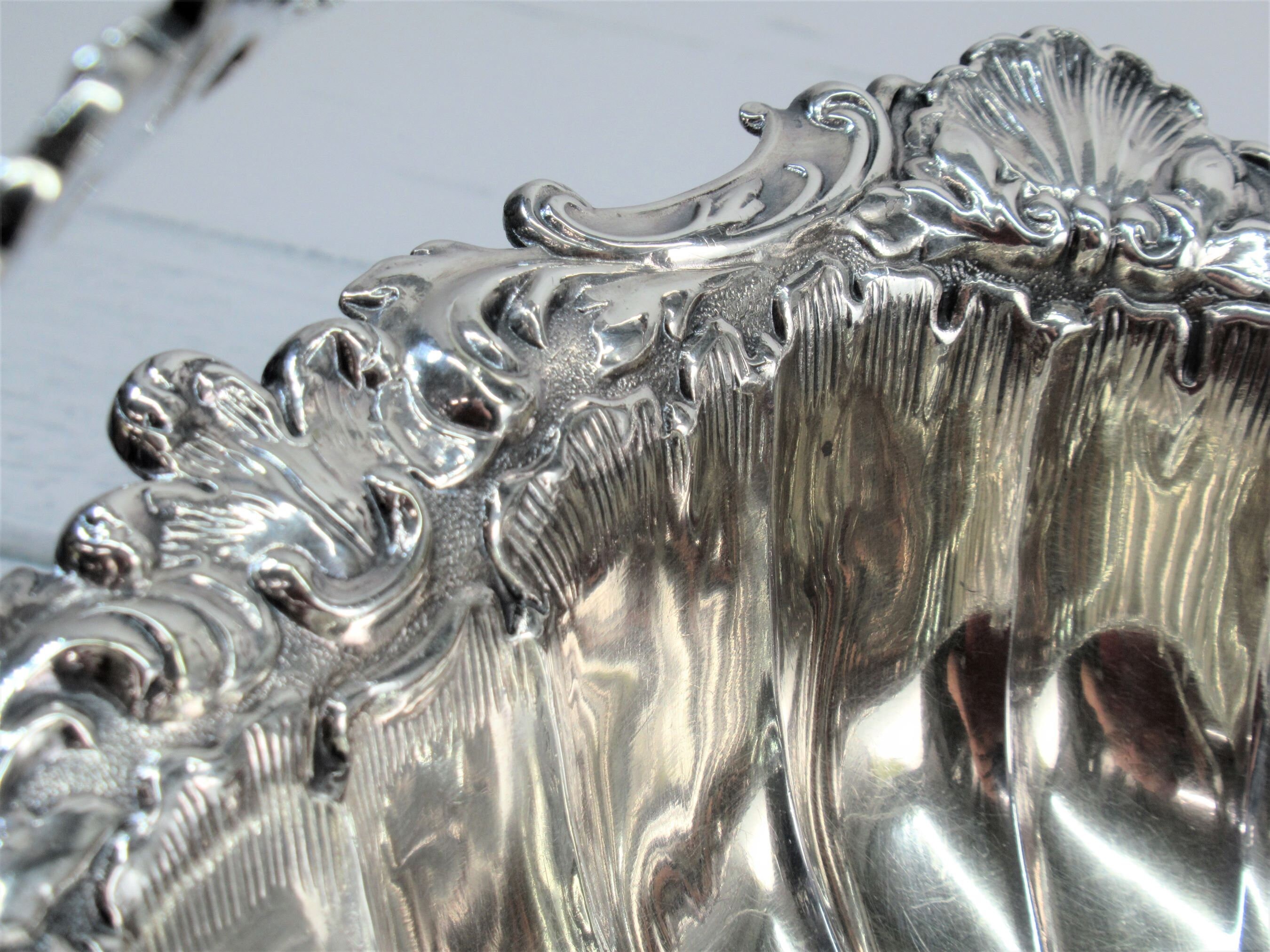 Antique Silver Plated Britannia Basket Tableware James Dixon
